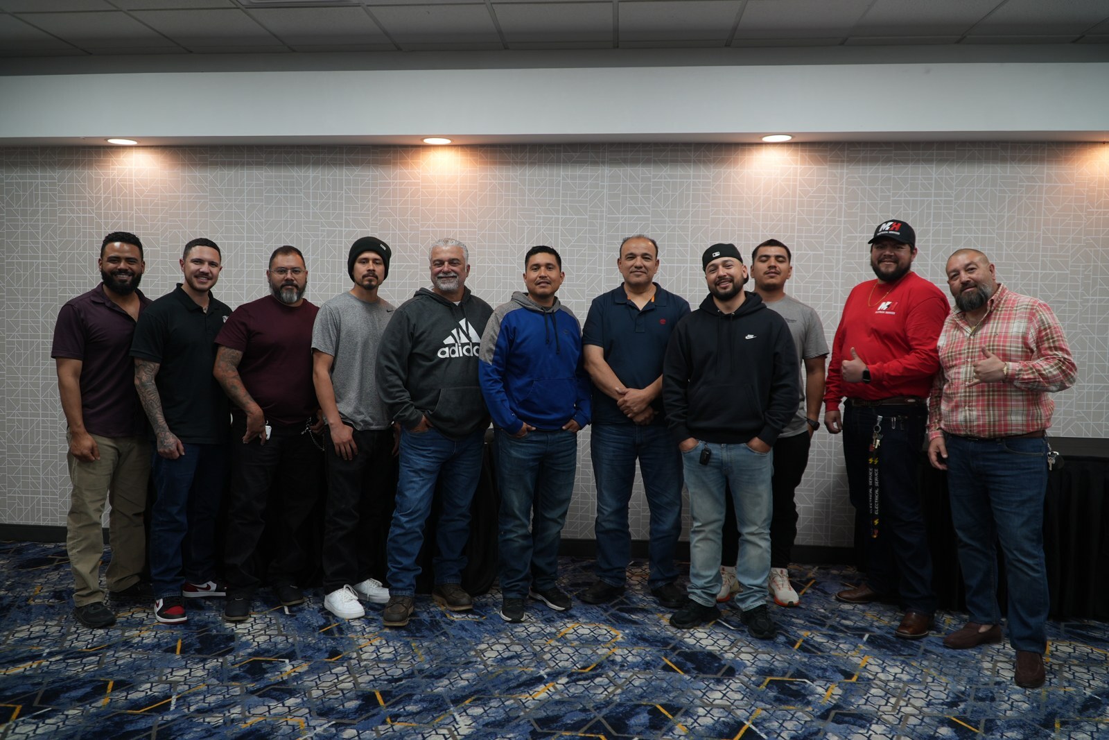 Will Betances with the Campbell Bay Electric team
